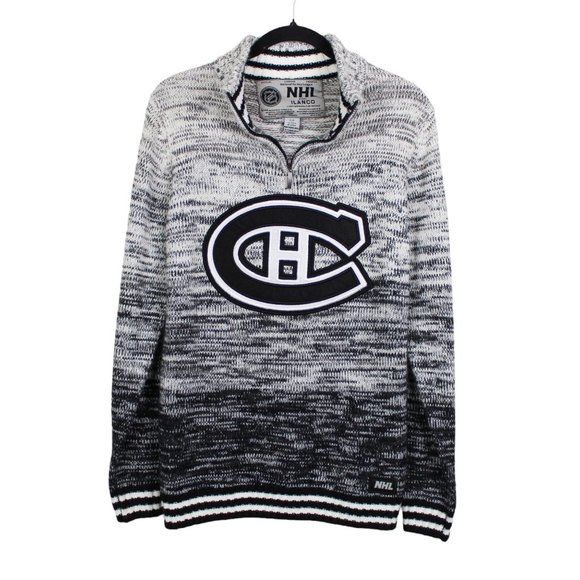 Official NHL by Ilanco Montreal Canadians Fan Knit Sweater - Picture 1 of 15